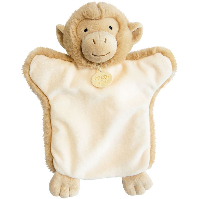  - marionnette singe beige 25 cm 